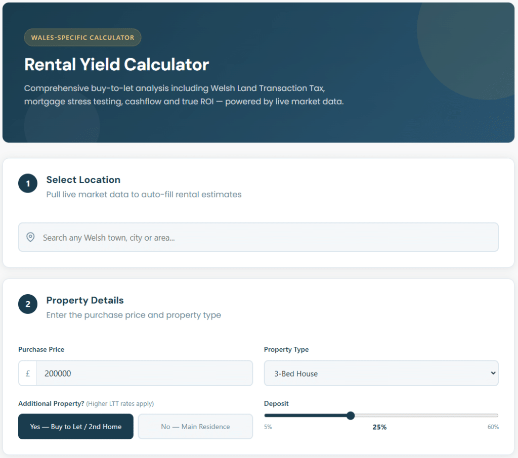 Rental Yield Calculator Wales