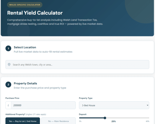 Rental Yield Calculator Wales